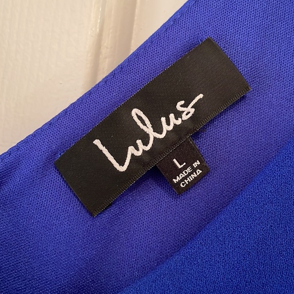 ⭐️SOLD - NWOT Lulus Royal Blue Darling Delight Skater Fit N Flare Dress. - Picture 6 of 14